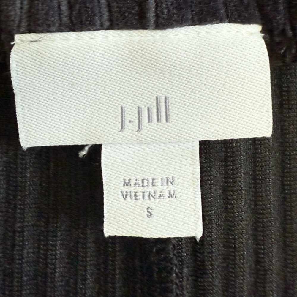 J. Jill Black Ribbed Knit Midi Skirt Women’s Small Pull-On Stretch Pencil Skirt‎ - Picture 3 of 6